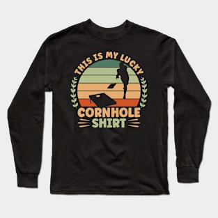 Lucky Cornhole Long Sleeve T-Shirt